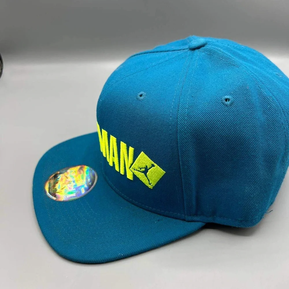 Air Jordan Hat Men‎ Blue Embroidered Green Logo Jumpman Snap Back Cap